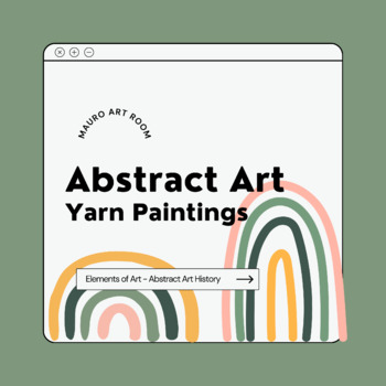 Preview of Yarn Painting - Abstract Art/Elements of Art Bundle