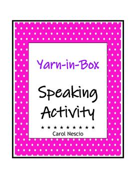 Preview of Yarn-in-Box Speaking Activity ~ FREE ~ For French German Spanish Italian Classes