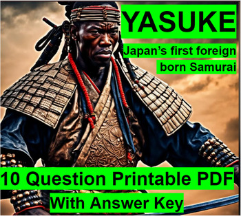 Preview of Yasuke - The Mysterious African Samurai - Japanese and African History Worksheet