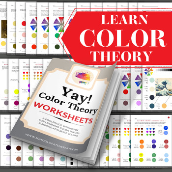 Preview of Yay! Color Theory Complete Worksheets (50+)