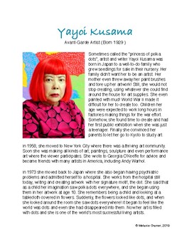 Preview of Yayoi Kusama Biography for Kids