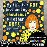 Yayoi Kusama Collaborative Coloring Art Poster | Art Histo