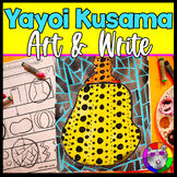 Yayoi Kusama Gourd Art and Writing Prompt Worksheets, Art & Write
