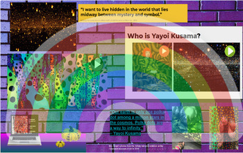 Preview of Yayoi Kusama Interactive Room for Bitmoji/virtual classroom
