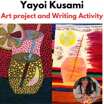 Preview of Yayoi Kusama Japanese Art Lesson 1st-5th grade Art History Lemonade Theme Dots