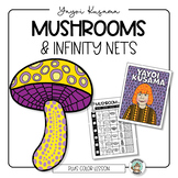Yayoi Kusama Mushroom Art Lesson with Infinity Nets