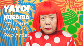 Preview of Yayoi Kusama (Pop Art)- Women's History Art Lesson & Clay Project (Step-by-Step)