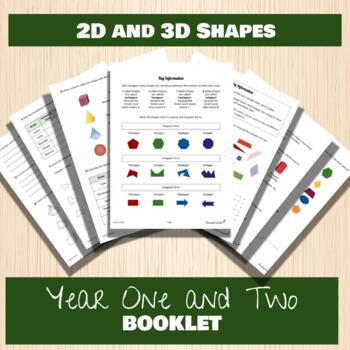 Preview of Year 1 & 2 Australian Curriculum Shape Booklet