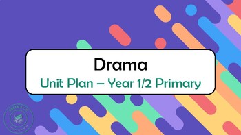 Preview of Year 1/2 DRAMA Australian Curriculum Unit (Version 9)