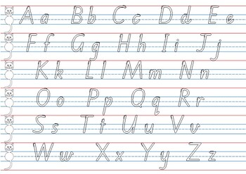 Year 1 Alphabet Handwriting Page by My Learning Crew | TPT