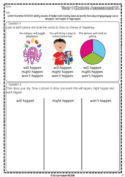 year 1 australian curriculum maths assessment statistics