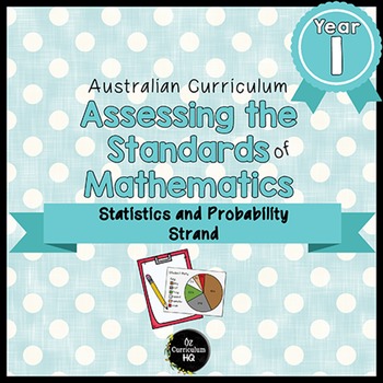 Preview of Year 1 Australian Curriculum Maths Assessment Statistics and Probability