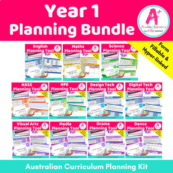 Preview of Year 1 Australian Curriculum Planning Bundle
