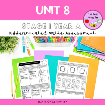 Preview of Stage 1 Year A Differentiated Maths Assessment Unit 8