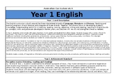 Year 1 English Overview - Australian Curriculum v8.4
