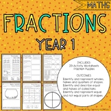 Year 1 Fractions - Australian Curriculum