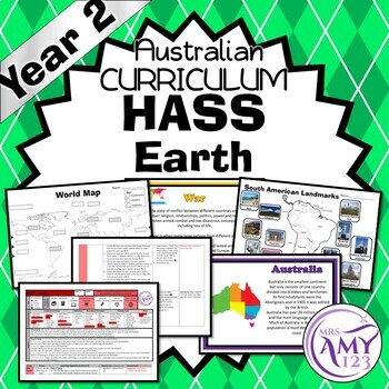australian curriculum year 2 hass geography earth unit by mrs amy123
