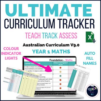 Preview of Year 1 Maths Australian Curriculum V9.0 Ultimate Tracker