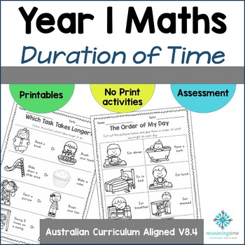 Preview of Year 1 Maths Program - Duration of Time (Hours, Days, Weeks, Months)