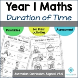 Year 1 Maths Program - Duration of Time (Hours, Days, Week