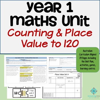 Preview of Year 1 Australian Curriculum Maths - Number & Place Value to 120
