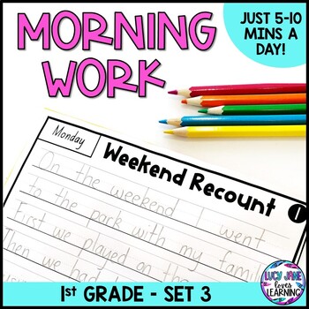 Preview of 1st Grade Morning Work Set 3 | Independent Work | Year 1 Daily Fluency Term 3