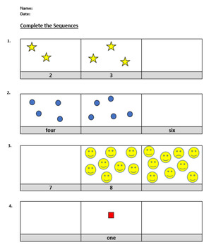 Preview of Year 1, Place Value, Counting forwards up to 10- Lesson and worksheets