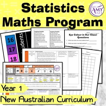 Preview of Year 1 Statistics Australian Curriculum Maths Program