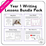 Year 1 Writing Lessons Bundle Pack + Free Gift