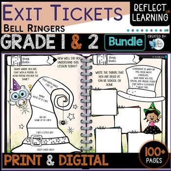 Preview of Year 1 and 2 Exit Ticket Bundle