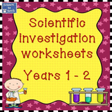 Year 1 and 2 customisable scientific investigation worksheets