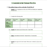 Year 10 NSW History Australia in the Vietnam War Era study
