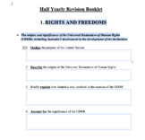 Year 10 NSW History Rights and Freedoms Study Booklet