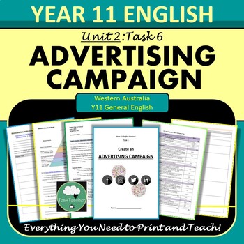 Preview of Year 11 GENERAL ENGLISH Unit 2 CREATE AN ADVERTISING CAMPAIGN Task 6