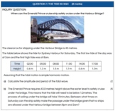 Year 12 Extension 2 Mathematics Mechanics Assignment