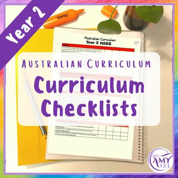 Preview of Year 2 Australian Curriculum Checklists