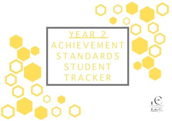 Preview of Year 2 Achievement Standard Student Tracker 