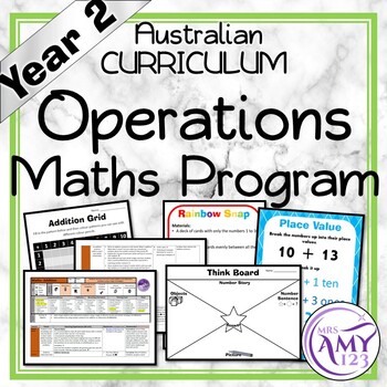 Preview of Year 2 Addition Australian Curriculum Maths Program