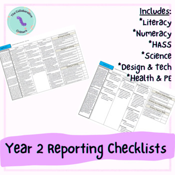 Preview of Year 2 Assessment & Reporting Checklists