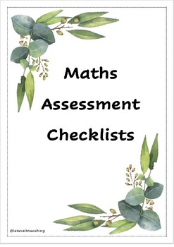 Preview of Year 2 Editable Maths Assessment Checklist- Aust Curriculum & 2023 NSW Syllabus