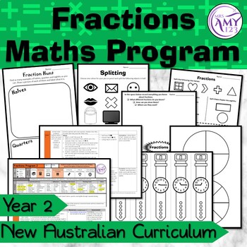 Preview of Year 2 Fractions Australian Curriculum Maths Program