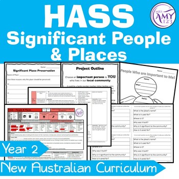 Preview of Australian Curriculum Year 2 HASS Significant People and Places Unit