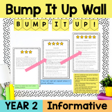 Year 2 Information Report Bump It Up Wall | Informative Wr