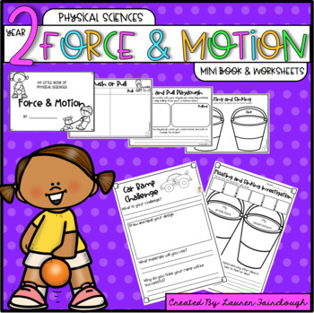 year 2 physical sciences mini book and worksheets by lauren fairclough