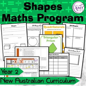 Preview of Year 2 Shapes Australian Curriculum Maths Program