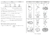 Phonics reading spelling worksheets UK/Australian - double