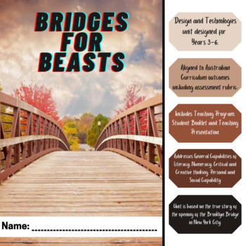 Preview of Year 3-6 Design and Technologies Unit - Bridges for Beasts