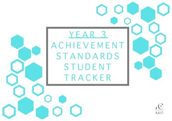 Preview of Year 3 Achievement Standard Student Tracker