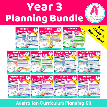 Preview of Year 3 Australian Curriculum Planning Bundle