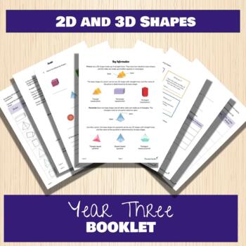 Preview of Year 3 Australian Curriculum Shape Booklet